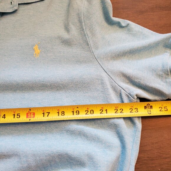 Polo Ralph Lauren Men’s XL Short Sleeve Blue Casual Polo Shirt Textured Pony - Picture 6 of 8